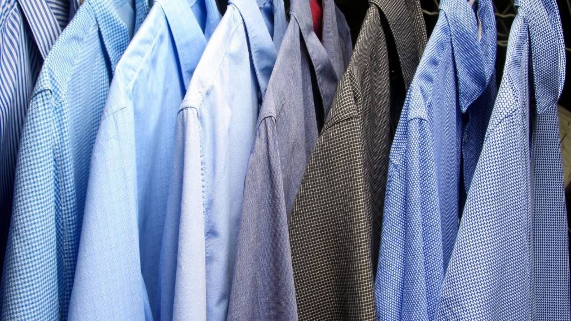 shirt lined up