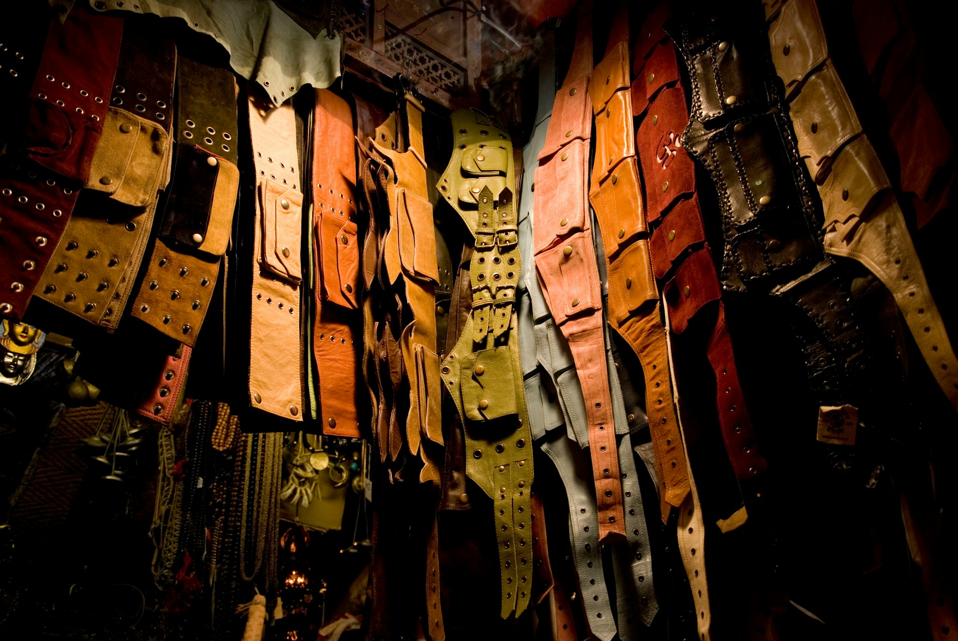 leather hanging